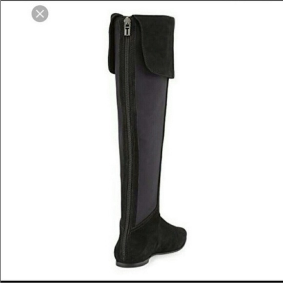 Tory Burch Kevin Over the Knee Boot - Black Willow Suede Size 6.5 - Picture 6 of 13